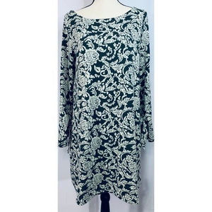 Loft Outlet‎ Womens Damask Style Mid Length Size M